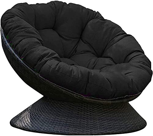 Cojín redondo de algodón esponjoso para silla, cojín de asiento grueso en forma de cuenco de luna para hamacas colgantes en interiores y exteriores, cómodo cojín de asiento