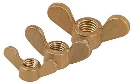 Écrou papillon en laiton GB62, 1 à 5 pièces, M3, M4, M5, M6, M8, M10, M12, M14, vis à oreilles serrées à la main, grande oreille(M5 (5Pcs))