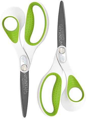 Westcott 16926 Schere, Carbo Titan, gerade, 20,3 cm, 2er-Pack