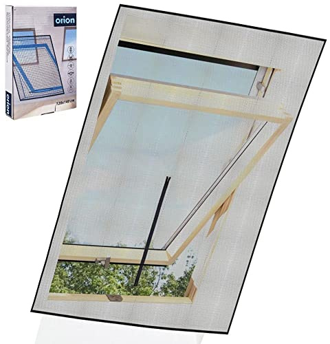 Moskitonetz Fenster Dach schwarz Camping Insektenschutz 120 cm x 140 cm Netz Fliegengitter