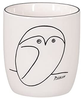 tea4chill Könitz Teebecher Picasso - Le Chouette (Eule). Teetasse 230ml, Basic Bone China Porzellan