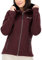 DEPROC-Active Damen Mit Stehkragen Übergangsjacke Windbreaker Wohlfühljacke Glory May Strickfleecejacke, Berry, 44 EU