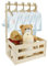 Babykorb Geschenk mit Griff Holz Babyparty Schrank 34×23x17cm Geschenkkiste Babyparty Multifunktional Babykorb Neugeborene für Geburtstage Babypartys Weihnachten Neue Eltern (B)