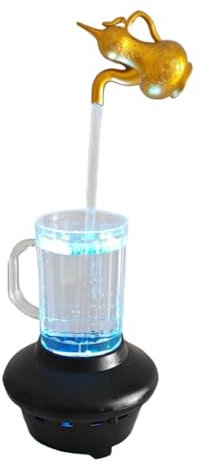 Folpus Décoration de Table à écoulement d'eau, Fontaine décorative, décoration de Bureau, Ornement de pour Balcon, Armoire, Maison, Type de Courge