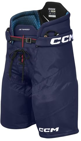 CCM JetSpeed - Pantaloni da hockey su ghiaccio, blu navy, M