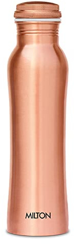 Milton Copper Water Bottle 950ml | Leak-Proof, BPA-Free | Ayurvedic-Inspired | Fridge Water Bottle, Keeps Water Cold, Cooling & Thermal Water Bottle for Cold Drinks