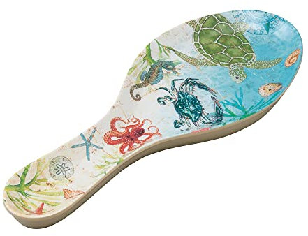 Gourmet Art Sealife - Cuchara de melamina resistente para cocina, uso en interiores y exteriores y uso diario.