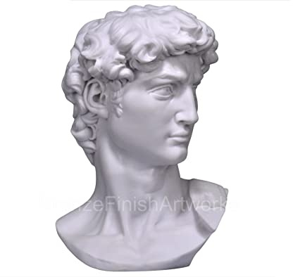 David Michelangelo Testa Busto greco Cast marmo scultura copia statua