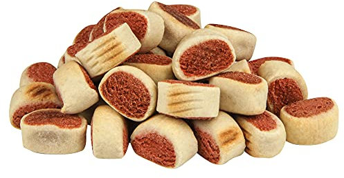 Schecker Hundeleckerli - Hundekekse Schlemmer Rollies mit Lachs - mit echtem Lachsfleisch - sauber - Nicht fettend - 1000g