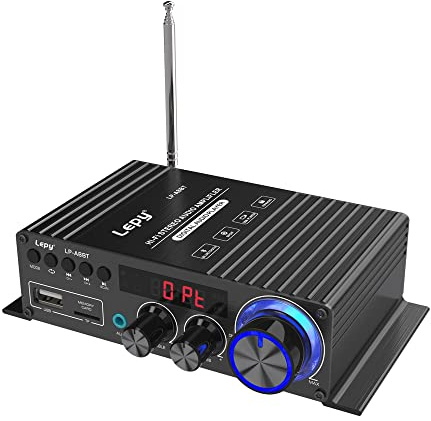 Fasizi LP-A8BT Koaxial avkodning effektförstärkare FM USB SD förlustfri musikspelare 2 x 30 W högeffektförstärkare 5.0 Bluetooth med 5 A strömförsörjning