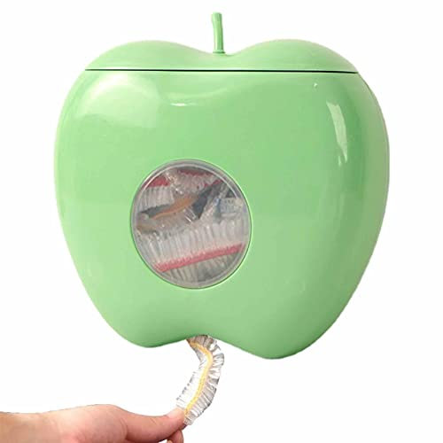 Boîte de rangement jetable pour couvertures alimentaires | 100 sachets couvertures alimentaires | Récipient sacs conservation frais mural réutilisable | Porte-distributeur sac film alimentaire mignon