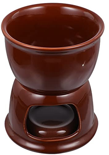 Mikinona Electric Chocolate Melting Oven for Boys and Girls Fondue Ceramic Pot and Burner for Cheese Fondue