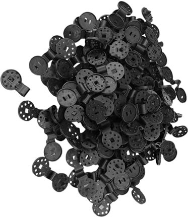 Clip Plastique pour Toile Ombrage, 100 Pièces Fixation Toile Ombrage, Facile à Démonter, Fermement Fixé, Noir Clips Plastique pour Toile Ombrage, pour Filet D'ombrage, Tissu Coupe Vent 0XBIT