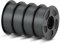 ANYCUBIC PLA Filament 1,75mm, Refill PLA und Spool Kit, 3D Drucker Filament PLA, Vakuumverpackung, Intelligente Identifikation, 4KG Textur Grau