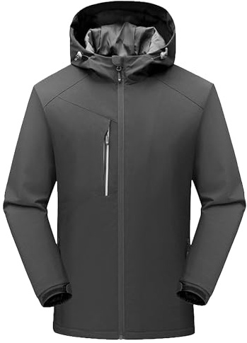 Herr luva utomhus överfallsdräkt vardaglig vandring jakt taktiska jackor vindtät packbar jacka, Svart, 4XL