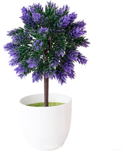 Palla artificiale di pino e cipresso, 26 cm, decorazione per la casa per matrimoni, uso all'aperto e fotografia, aspetto naturale, materiale sintetico (blu)