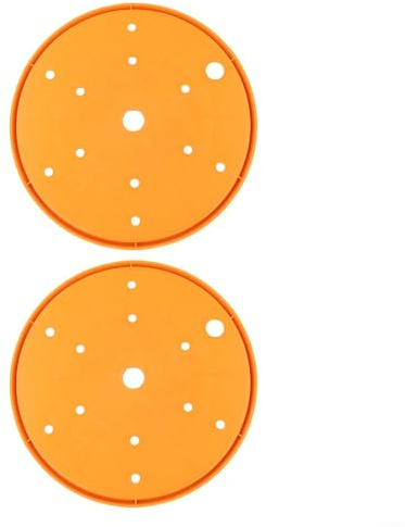 2 insertos de drenaje para contenedores redondos para plantas para mejorar el rendimiento de drenaje y reducir la necesidad media de macetas (naranja)