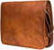 URBAN LEATHER Sac À Bandoulière En Cuir Pour Homme Ou Femme - Pour Ordinateur Portable - Idée Cadeau - 38,1 Cm, Cuir Vintage Marron, Format Compact 15 X 11 X 4 Pouces