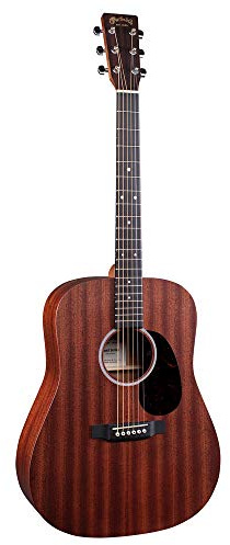 Martin Guitar Road Series D-10E Acoustic-Electric Guitar with Gig Bag, Sapele Wood Construction, D-14 Fret and Performing Artist Neck Shape with High-Performance Taper
