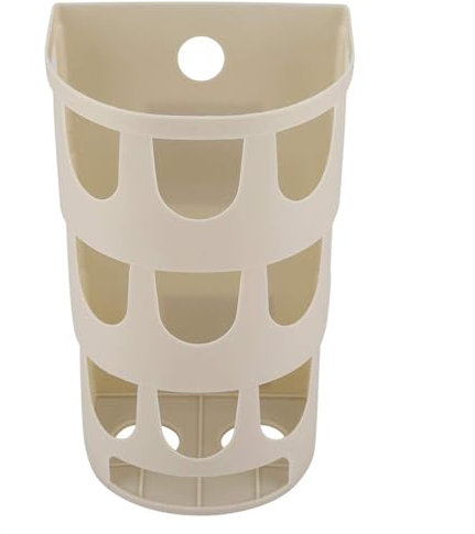 Dispensador de bolsas de la compra para montar en la pared, dispensador de bolsas de basura para colgar, soporte para bolsas de plástico, organizador de rollos de bolsas para la cocina del hogar