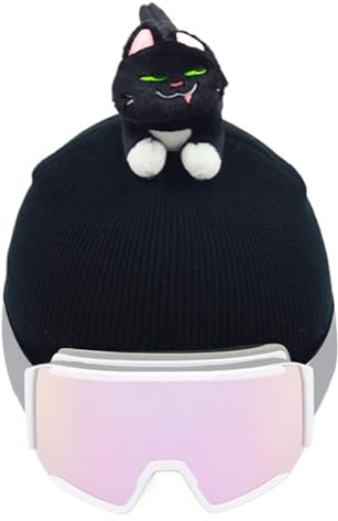 Couvre-casque de ski pour adulte, housse de casque de ski animal | Jolie housse de casque de lavage avec design de chat, balaklavas pour femmes pour filles, hommes et femmes, cyclisme, sports de plein