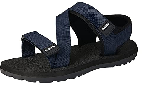 Sandaler män sommar, sommarskor män platta lätta snabbtorkande sportsandaler breda fötter bekväma strandsandaler minimalistiska fashionabla sandaletter ortopediska fritidssandaler