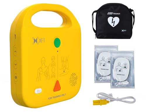 AED Trainer, Defibrillatore AED Trainer Set Dispositivo di addestramento CPR inglese, italiano, francese, spagnolo, istruzioni vocali, 5 diversi scenari, pronto soccorso Defibrillatore Trainee