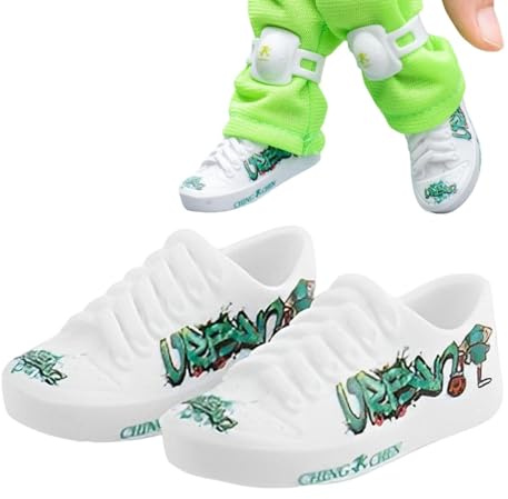Skateboard - Fingerboard Sneakers för fingerleksaker | Skrivbordsleksaker | Dockaskor Sneakers Play Leksaker, Barnpresenter till Break Dance
