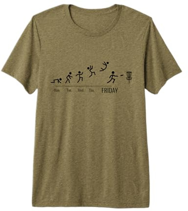 Disc-Golf-Joueur Disc-Golfing Game Weekend Disc-Golf T-Shirt Haut de Gamme