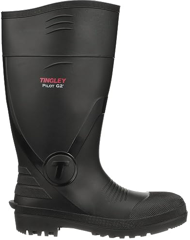 Tingley Unisex Plain Toe Industrial Boot, Black, 9 US Men