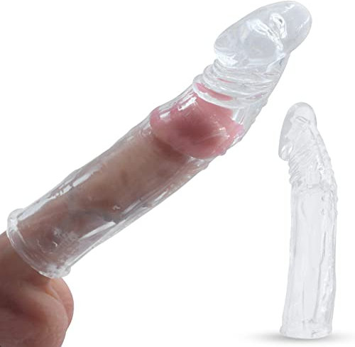 Manchon De Pénis Gaines Pour Pénis- Extension Du Pénis 7 cm,Extenseur De Pénis Pour Agrandir Le Pénis,Godemiché Pour Retarder L'éjaculation,Jouets Sexuels Pour Hommes Couples