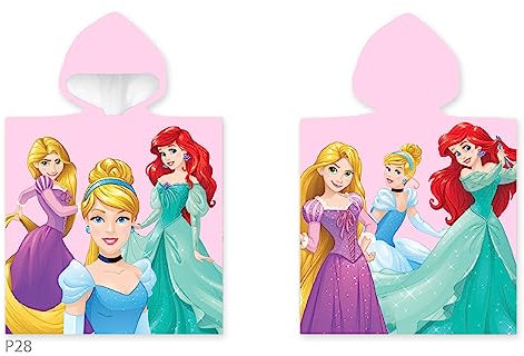 Carbotex Badeponcho Badetuch Strandtuch Kindertuch Prinzessinnen