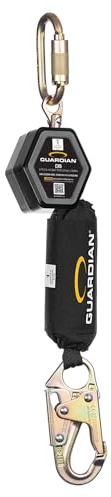Guardian ‎1400198 CR5 Web Personal Self Retracting Lifeline (SRL) | 6ft | Steel Snap Hook | Class 1 | ANSI and OSHA Compliant