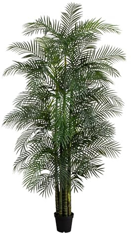 Nearly Natural 10ft Artificial Areca Palm Tree, UV Resistant (Indoor/Outdoor)