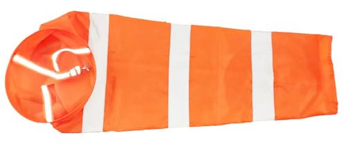 Manche à air Ripstop - Mesure de la direction du vent - Sac à chaussettes avec ceinture réfléchissante fluorescente - Pour l'extérieur, l'aéroport, le parc (80 cm)