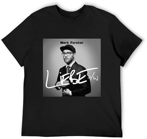 Mark Forster Liebe Album T Shirt Men Tops Tee Black XL