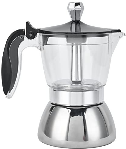 Italiana De Acero Inoxidable Para 4 Tazas Moka Para Estufa Utensilios De Cocina Diseño Moderno Y Funcional Ideal Para Preparar Capuchino Café Con Leche Y Más