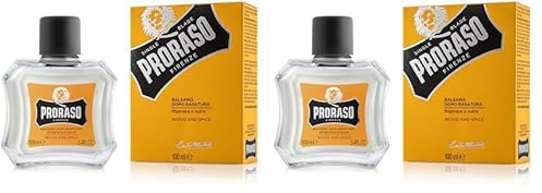 Proraso After Shave bálsamo con aroma a madera y especias - 100 ml (Paquete de 2)