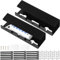 Fangoo 2 Pezzi Canalina Passacavi sotto Scrivania Cable Management Canalina Portacavi da Scrivania Nascondi Cavi Scrivania Robusto e Pratico per Supporto Cavi su Tavolo Ufficio Home (Nero)