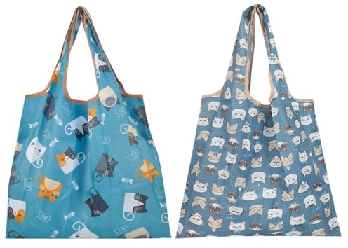 Pezzi Di Sacchetti Da Stampa Per Gatti, Borse Per La Spesa, Borse Per La Spesa Pieghevoli, Borsa Con Grande Capacità, Borsa Per Lo Stoccaggio Leggero
