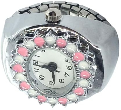 Klockringar För Kvinnor Fingerklockor För Kvinnor Smycke | Präcist Urverk Design Vintage Klock Smycke Till Mors Dag Valentin Jul Födelsedag