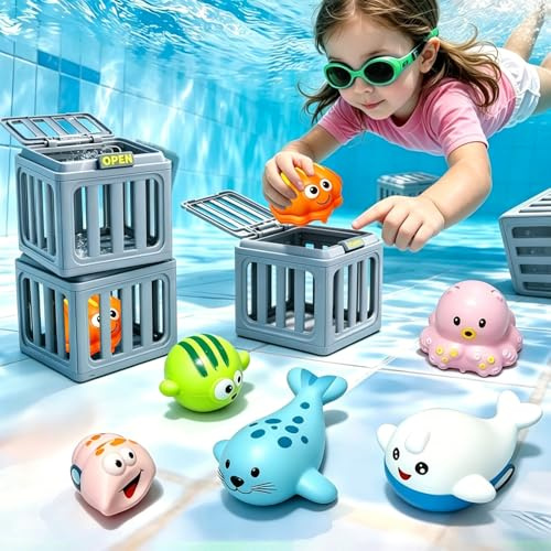 Swimming Pool Diving Toys, Kids Pool Toys Search & Find Water Game, Underwater Adventure Pools Game Summer Fun & Gifts for Boys & Girls Ages 6, 7, 8, 9, 10, 11 & Up.