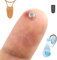 PingaOculto Spion Kopfhörer Bluetooth für Prüfung Mini Nano Unsichtbare Kopfhörer für Handy mit Mikrofon - Unsichtbar Ohrhörer Kabellos Headset Spicker (Spion Kopfhörer Nano V4 + VIP Pro UltraMini)