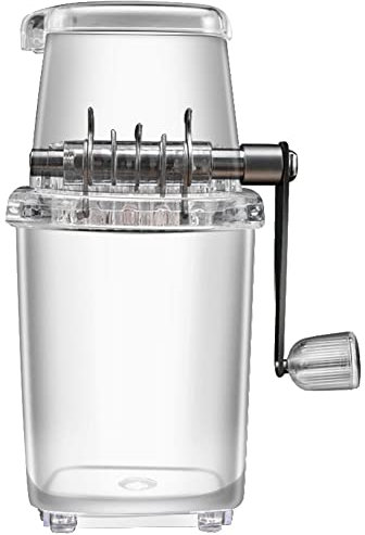 Melitt Máquina trituradora de hielo manual trituradora de hielo 1.25L Picadora de hielo Picadora de bebidas, necesidades del hogar, necesidad de verano