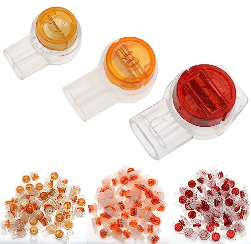 Xhziy VAKTOK 150PCS Waterproof Telephone Line Connectors - Data Phone Wire Butt Splice Ports(UY/K1+UY2/K2+UR/K3)