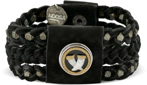 NOOSA-Amsterdam ORIGINAL Armband MORRIGAN schwarz - ohne Chunk Größe M
