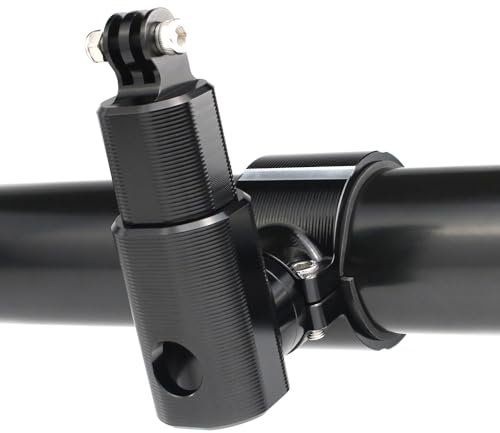 REARACE UTV ATV Camera Mount Multi-Adjustable for 1.75-2 Roll Bar Roll Cage 360° Rotation Aluminum Action Camera Holder