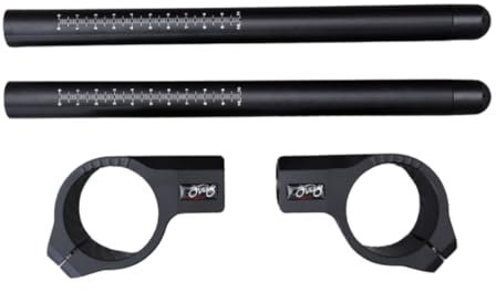 avdb-moto Paar Stummellenker Standard kompatibel mit HONDA CBR 1000RR Fireblade 2004-15, SUZUKI GSXR750 1991-15, R6 2005-2015, R1 1998-15, KAWASAKI ZZR 1400 06-15 (Schwarz Matt - Schwarz Matt)