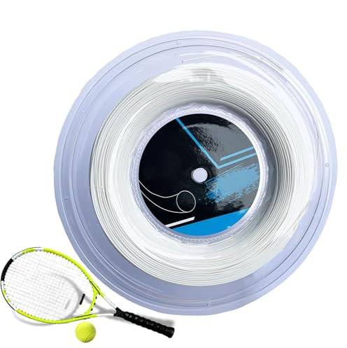 Ghjkldha Cuerda de tenis, líneas de alta resistencia que absorben los golpes, cuerda de tenis resistente, jugabilidad mejorada, 9.0 x 9.0 x 1.57 pulgadas, ideal para competición y entrenamiento