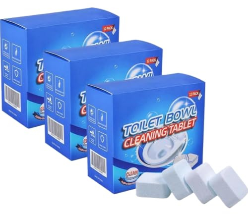 12Pcs Pastillas De Espuma De Limpieza Profunda/2025 Pastillas Limpiadoras Para Inodoro/eliminador De Cálculos De Orina Con Fragancia Fresca (3 Pcs) (3 pcs)